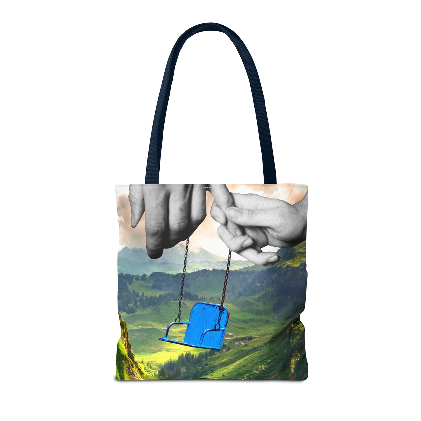 One-of-a-Kind Tote Bag with 'I've Got You' Art - Symbol of Parenthood and Love
