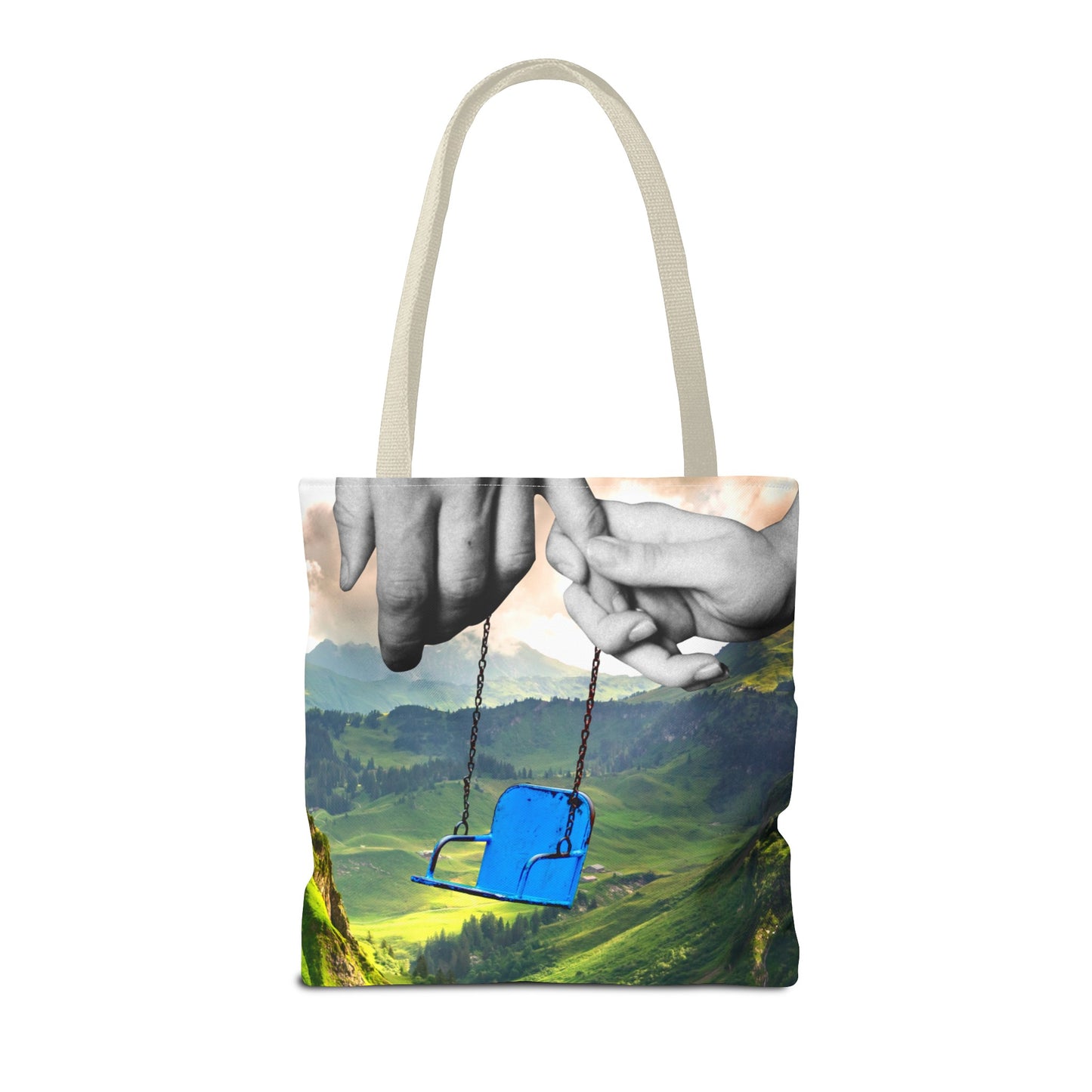 One-of-a-Kind Tote Bag with 'I've Got You' Art - Symbol of Parenthood and Love
