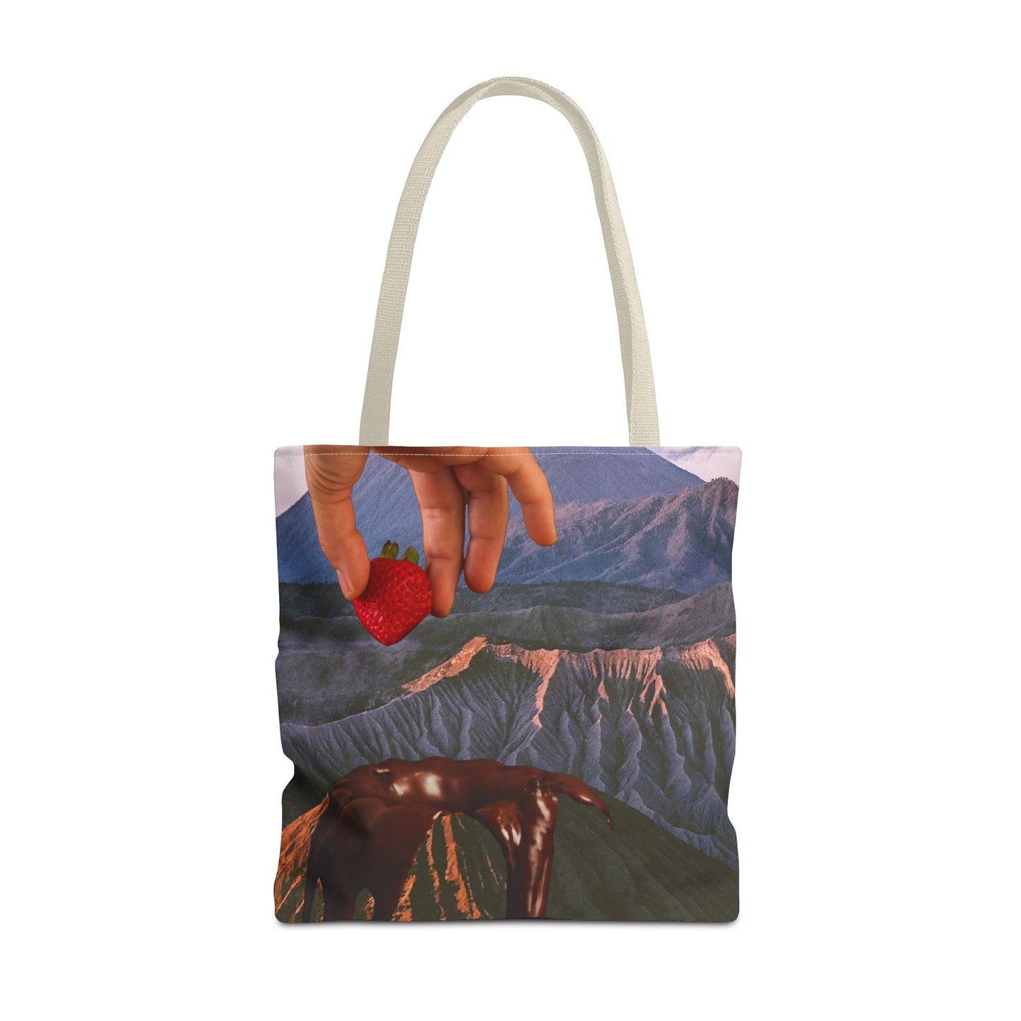Forbidden Fondue Tote Bag - Volcano Hot Chocolate Collage Art
