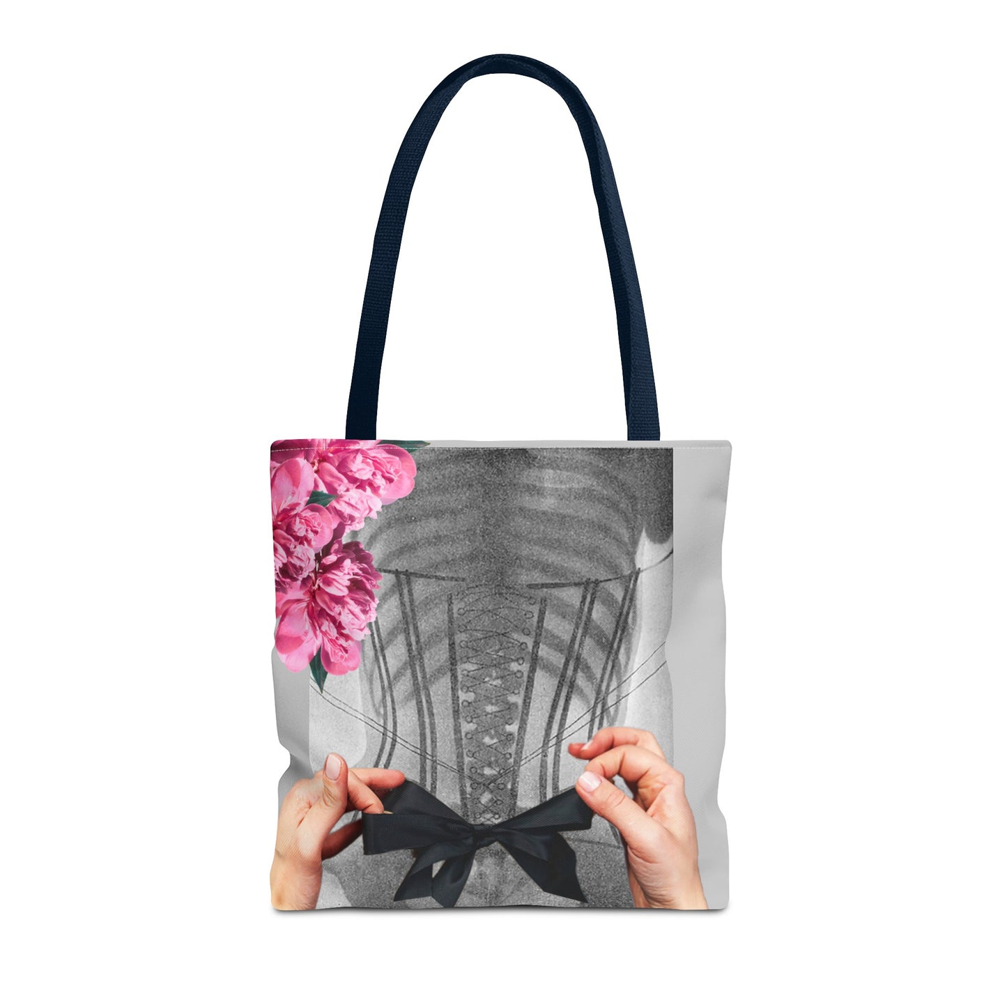 Feminist Statement Tote Bag - Inner Beauty X-ray Collage - Feminist Strength