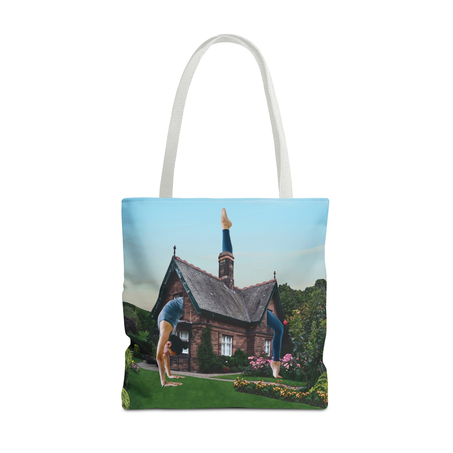 Namaste Home Tote Bag - Giantess Surreal Collage Art for Tranquility and Mindful Living