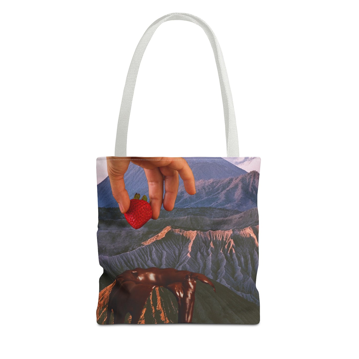 Forbidden Fondue Tote Bag - Volcano Hot Chocolate Collage Art