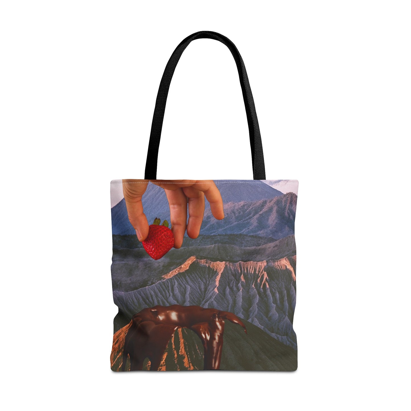 Forbidden Fondue Tote Bag - Volcano Hot Chocolate Collage Art