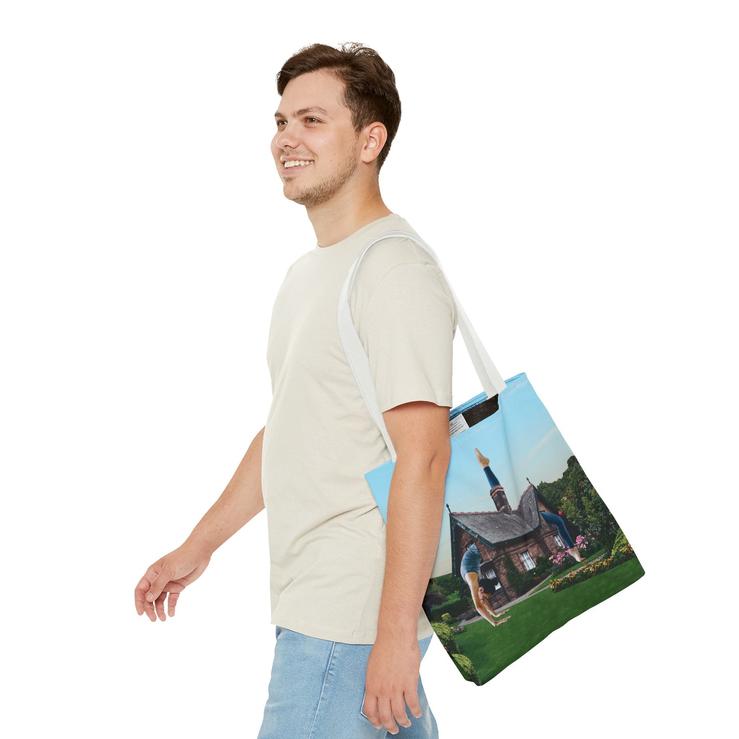 Namaste Home Tote Bag - Giantess Surreal Collage Art for Tranquility and Mindful Living