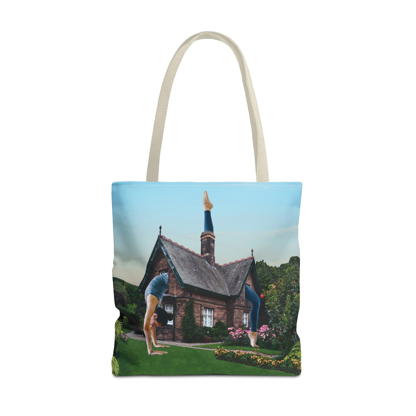 Namaste Home Tote Bag - Giantess Surreal Collage Art for Tranquility and Mindful Living