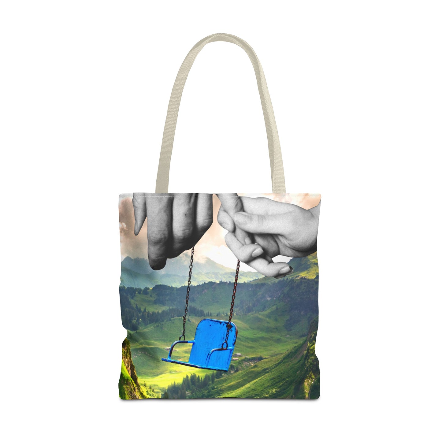 One-of-a-Kind Tote Bag with 'I've Got You' Art - Symbol of Parenthood and Love