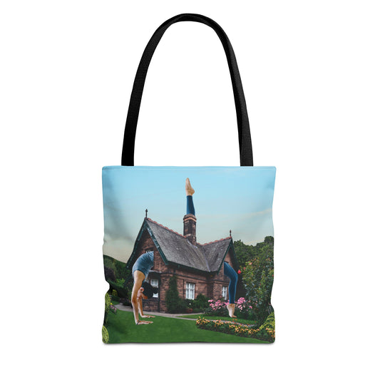 Namaste Home Tote Bag - Giantess Surreal Collage Art for Tranquility and Mindful Living
