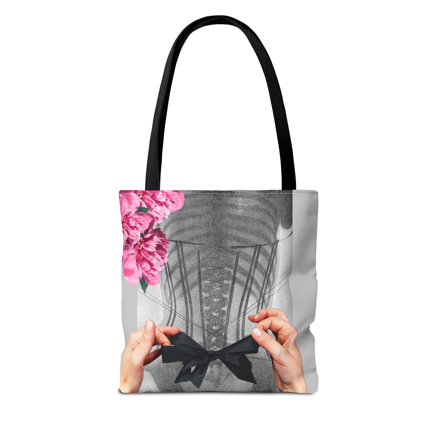 Feminist Statement Tote Bag - Inner Beauty X-ray Collage - Feminist Strength