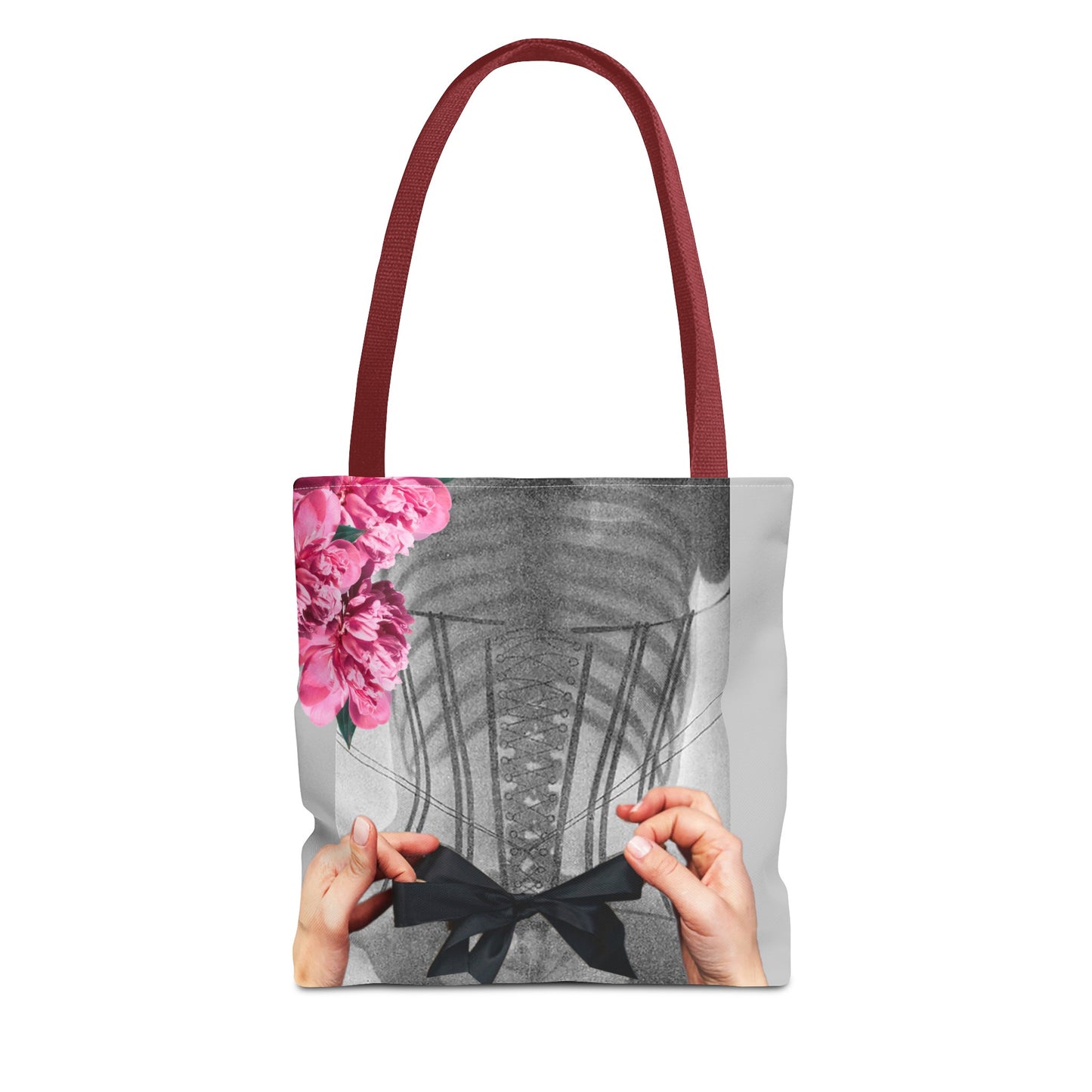 Feminist Statement Tote Bag - Inner Beauty X-ray Collage - Feminist Strength