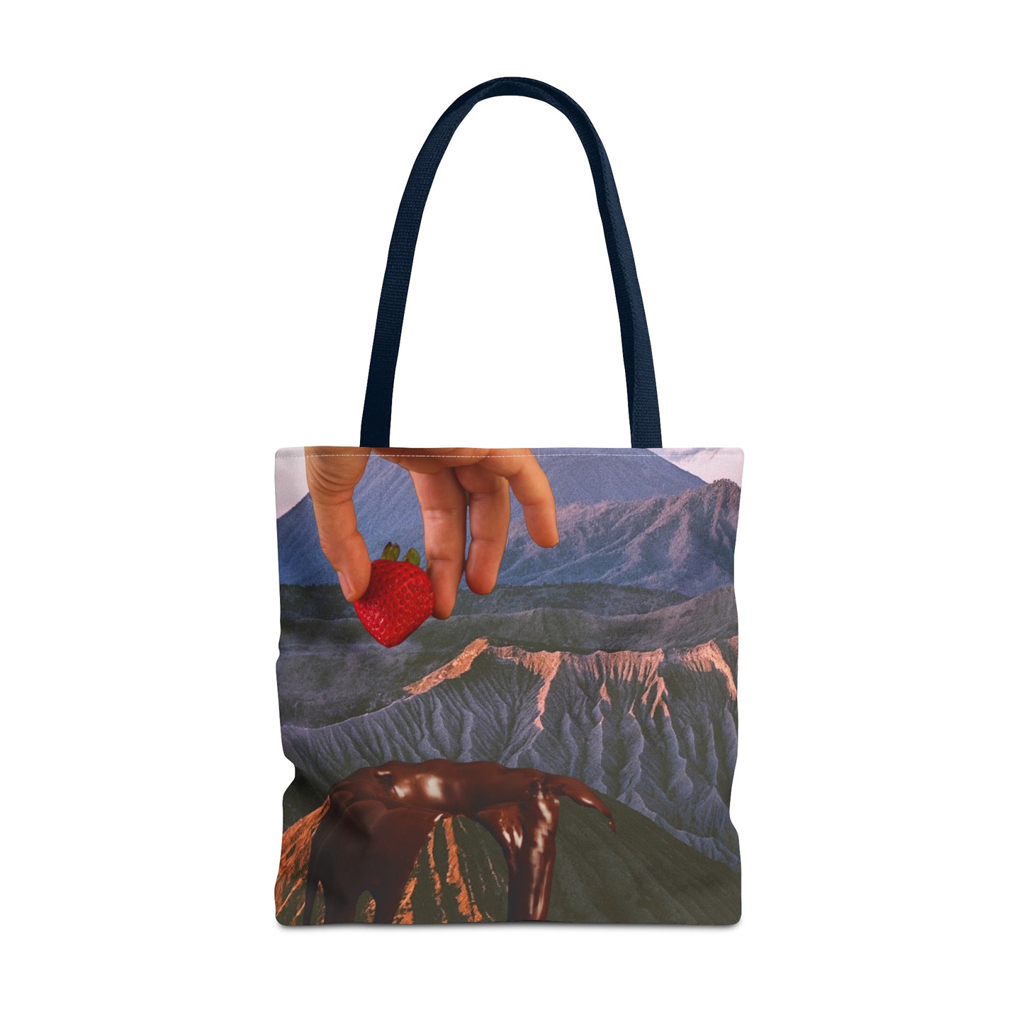 Forbidden Fondue Tote Bag - Volcano Hot Chocolate Collage Art