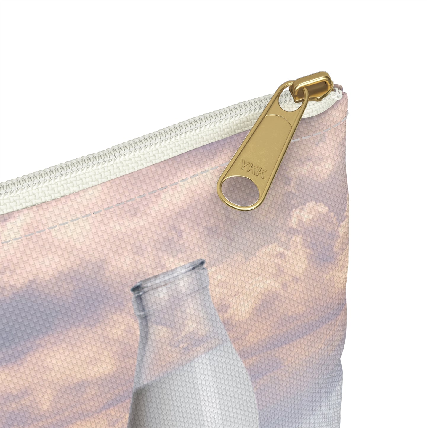 Whimsical Bees Adventure Accessory Pouch - Milk & Honey Collage Art