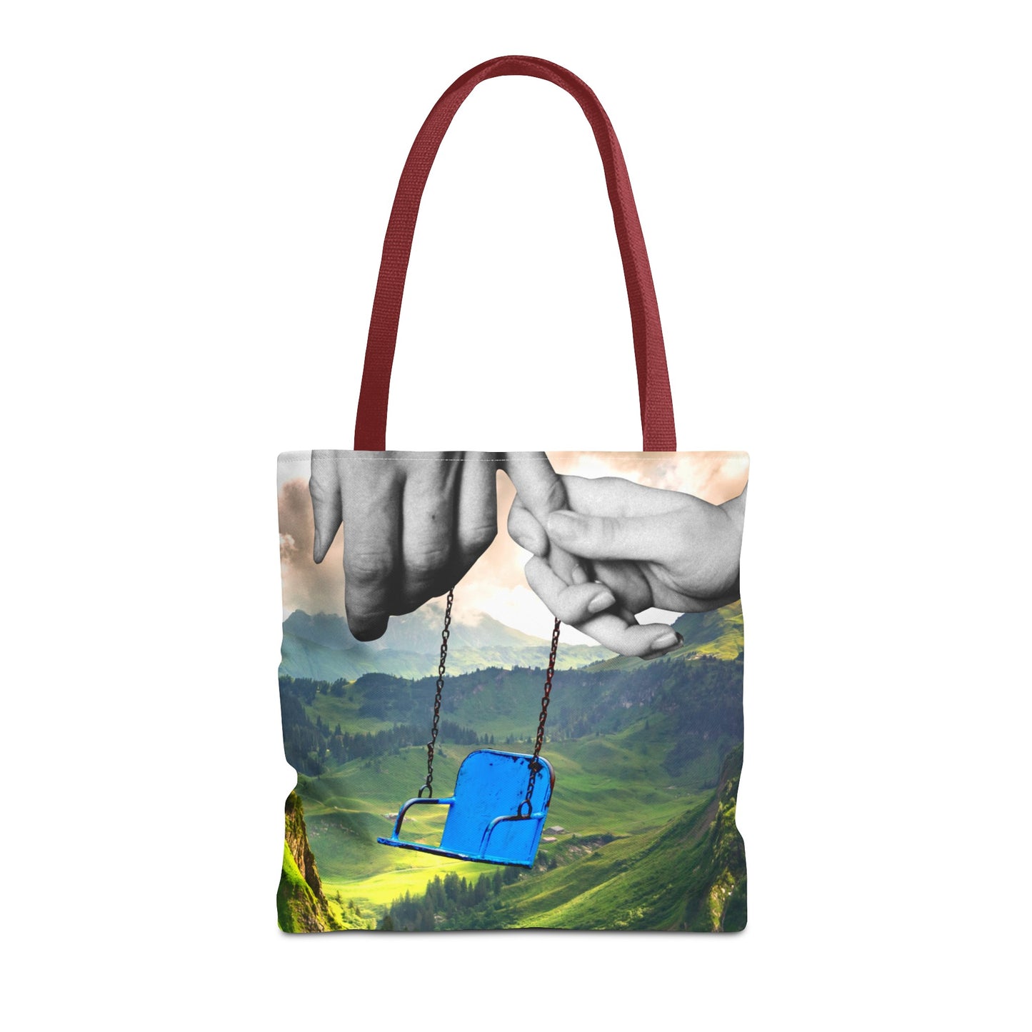 One-of-a-Kind Tote Bag with 'I've Got You' Art - Symbol of Parenthood and Love