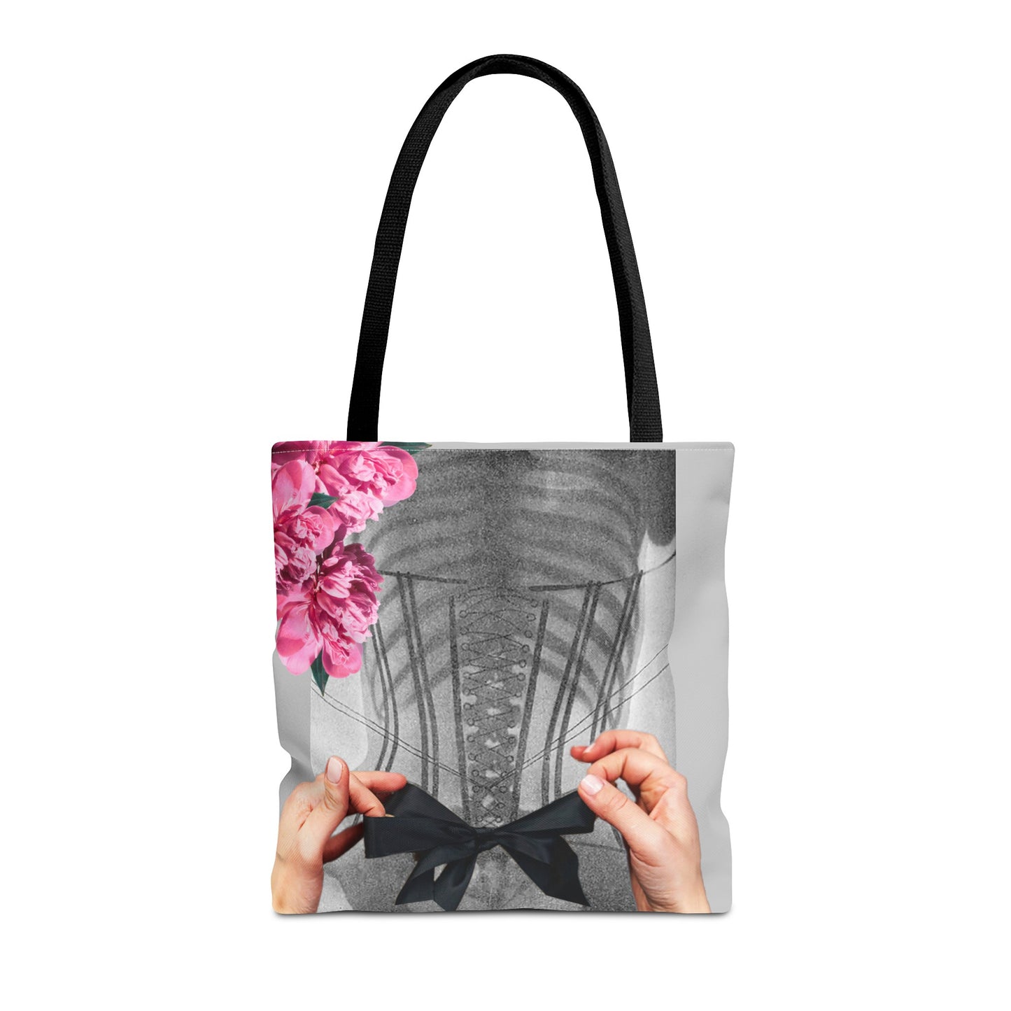Feminist Statement Tote Bag - Inner Beauty X-ray Collage - Feminist Strength
