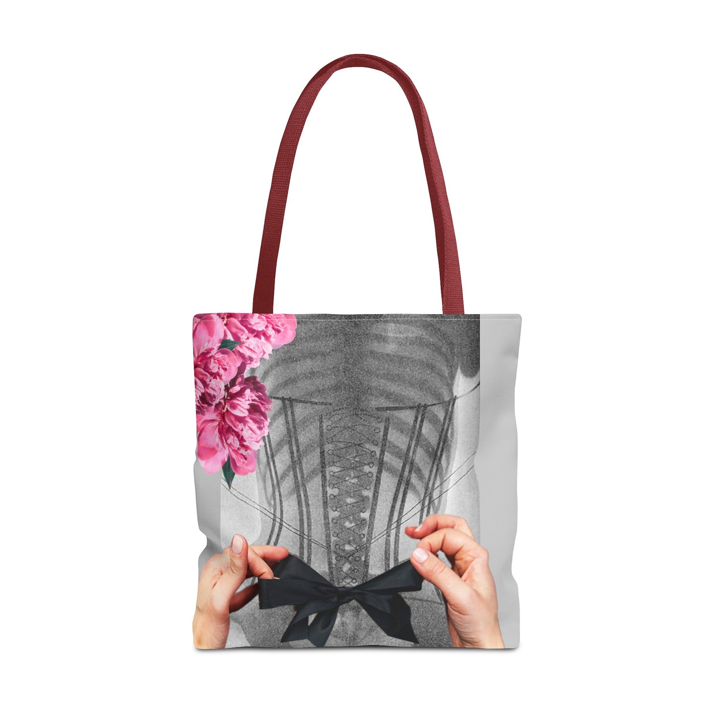 Feminist Statement Tote Bag - Inner Beauty X-ray Collage - Feminist Strength