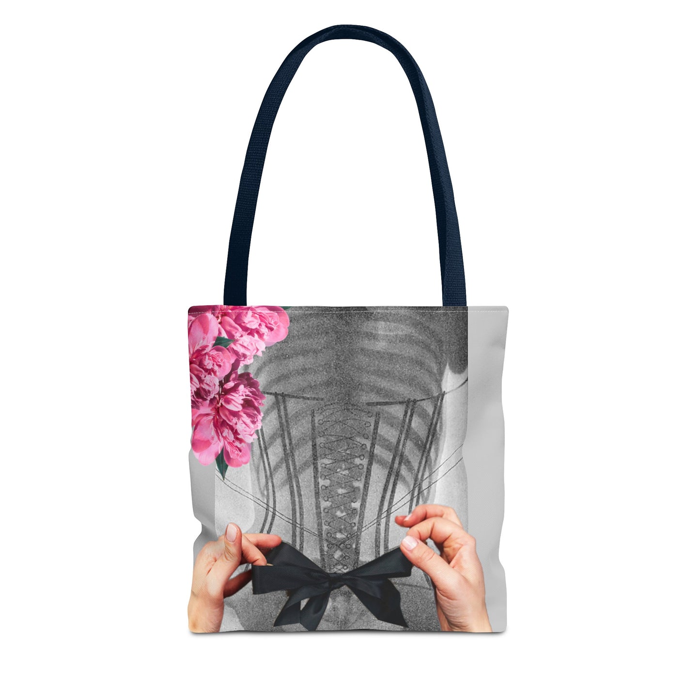 Feminist Statement Tote Bag - Inner Beauty X-ray Collage - Feminist Strength