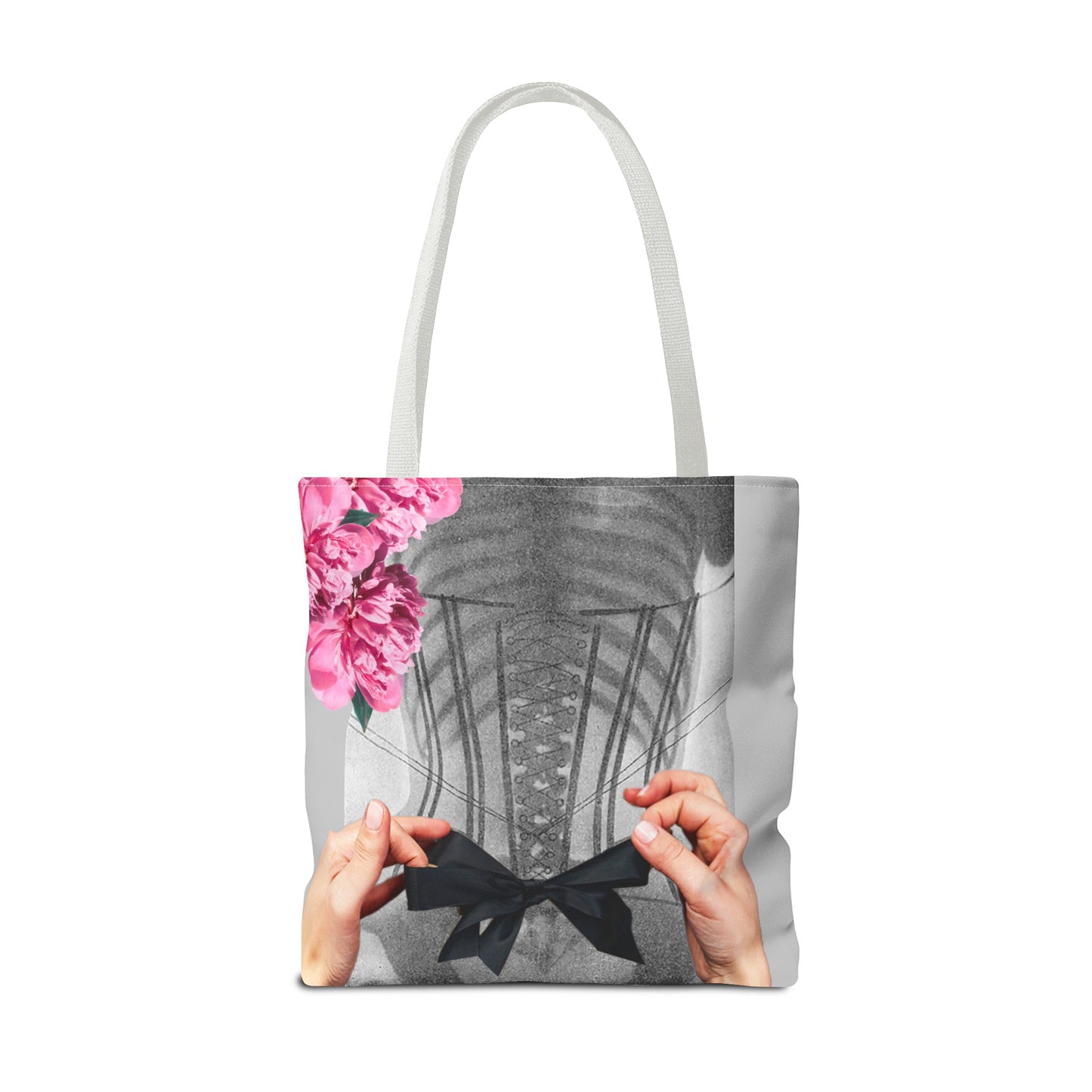 Feminist Statement Tote Bag - Inner Beauty X-ray Collage - Feminist Strength