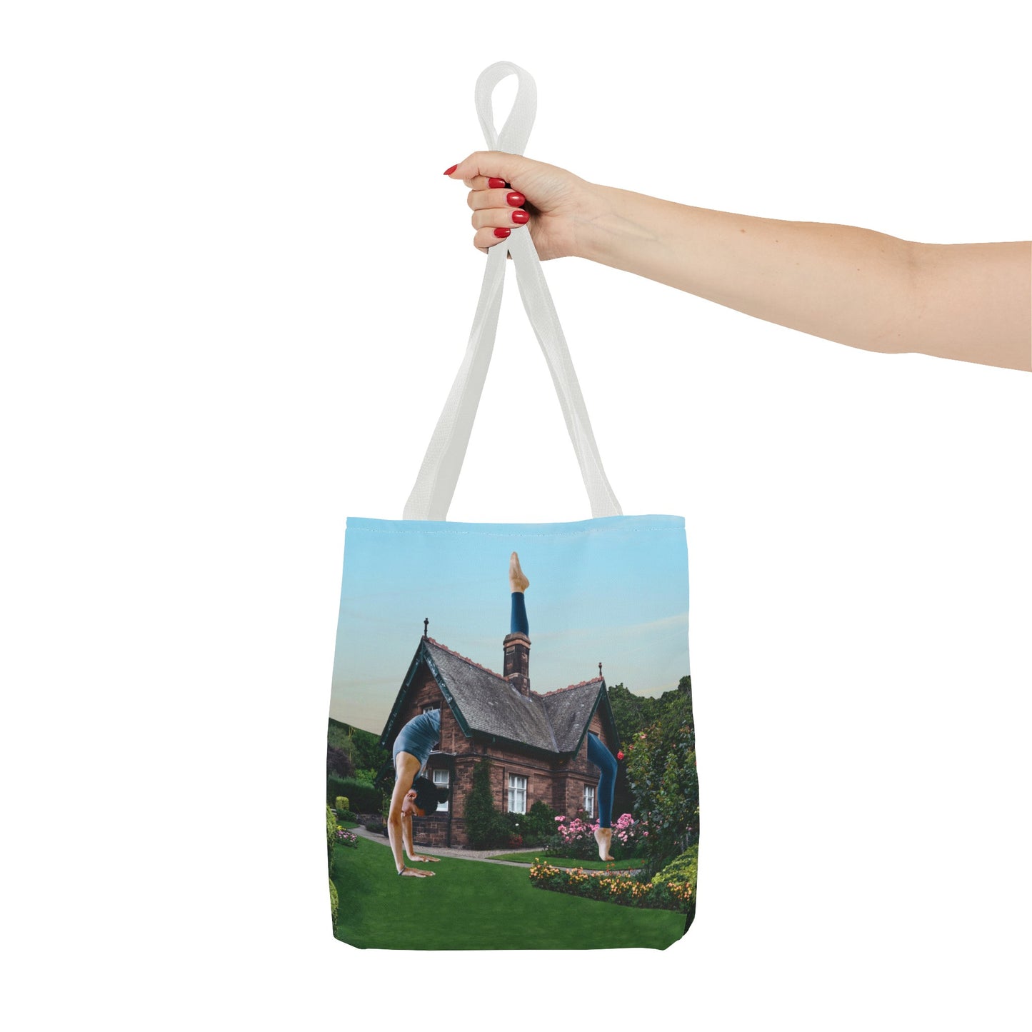 Namaste Home Tote Bag - Giantess Surreal Collage Art for Tranquility and Mindful Living