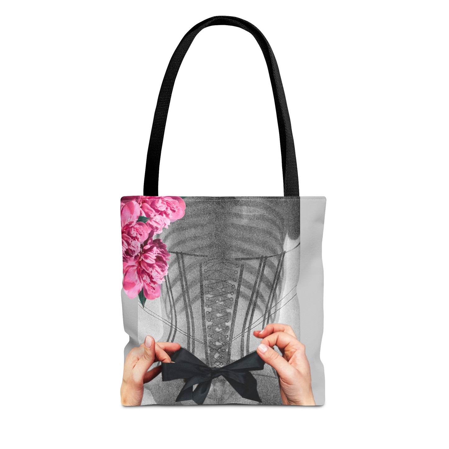 Feminist Statement Tote Bag - Inner Beauty X-ray Collage - Feminist Strength