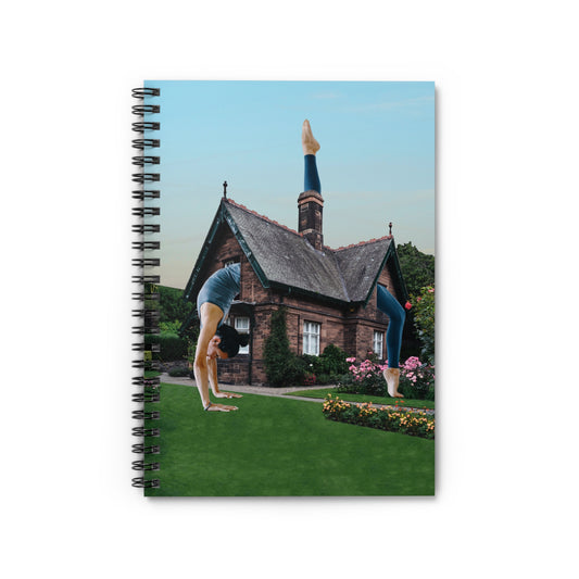 Surreal Garden Yoga Spiral Notebook - Peaceful Living "Namaste Home" Journal