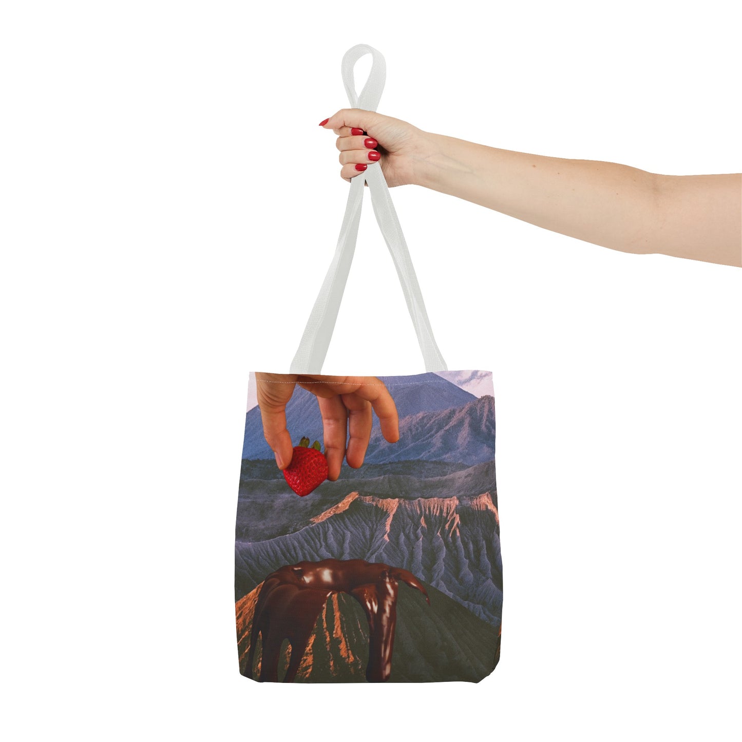 Forbidden Fondue Tote Bag - Volcano Hot Chocolate Collage Art
