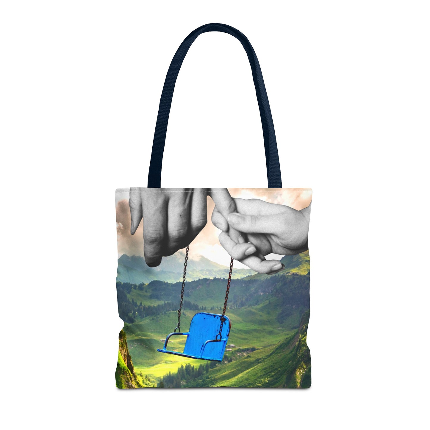 One-of-a-Kind Tote Bag with 'I've Got You' Art - Symbol of Parenthood and Love