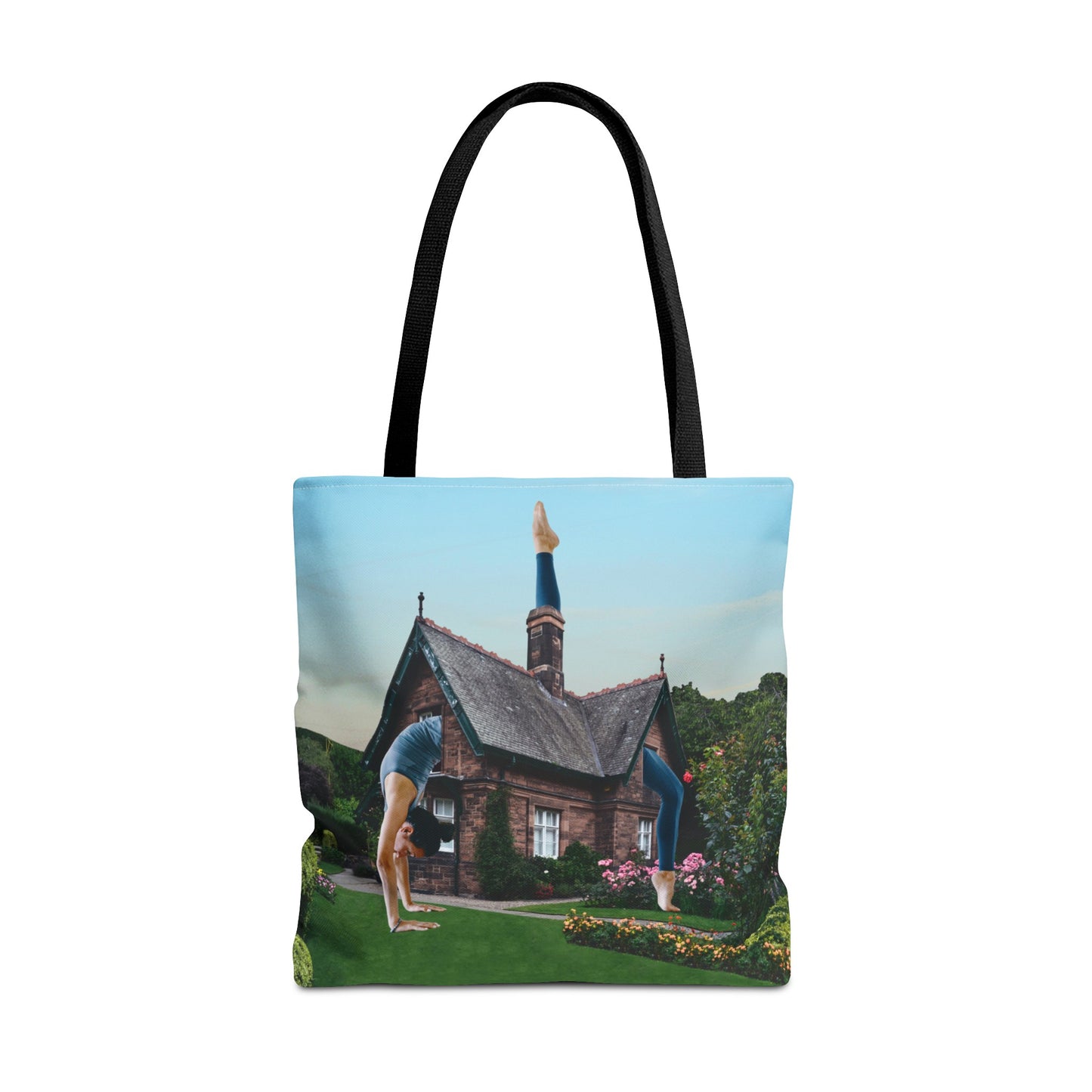 Namaste Home Tote Bag - Giantess Surreal Collage Art for Tranquility and Mindful Living