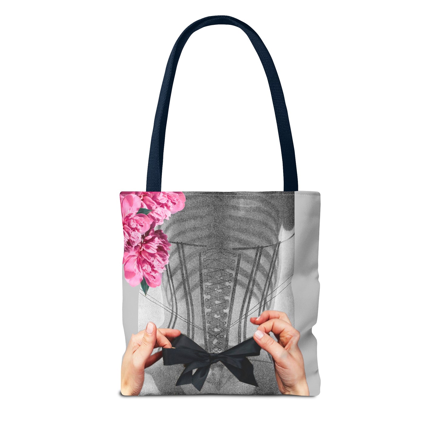 Feminist Statement Tote Bag - Inner Beauty X-ray Collage - Feminist Strength