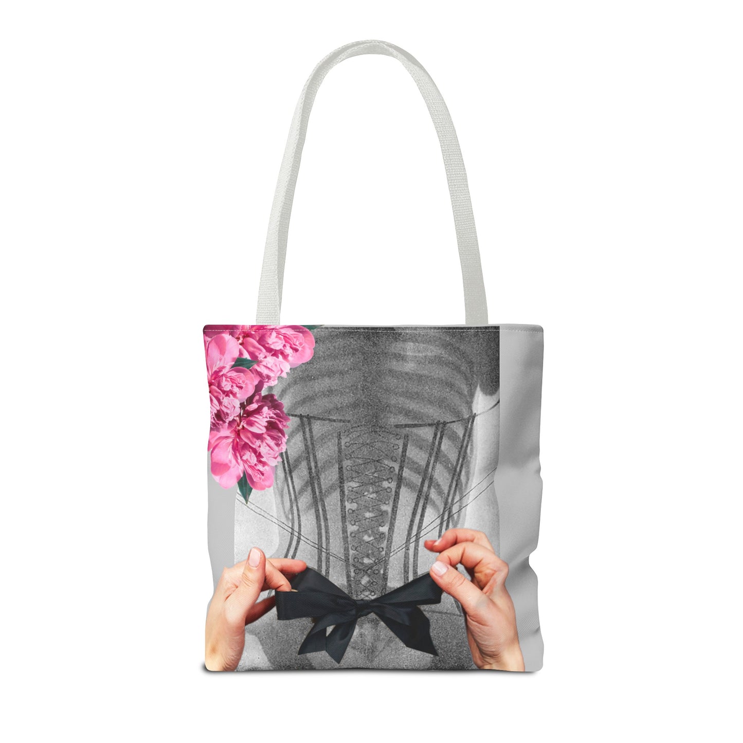 Feminist Statement Tote Bag - Inner Beauty X-ray Collage - Feminist Strength
