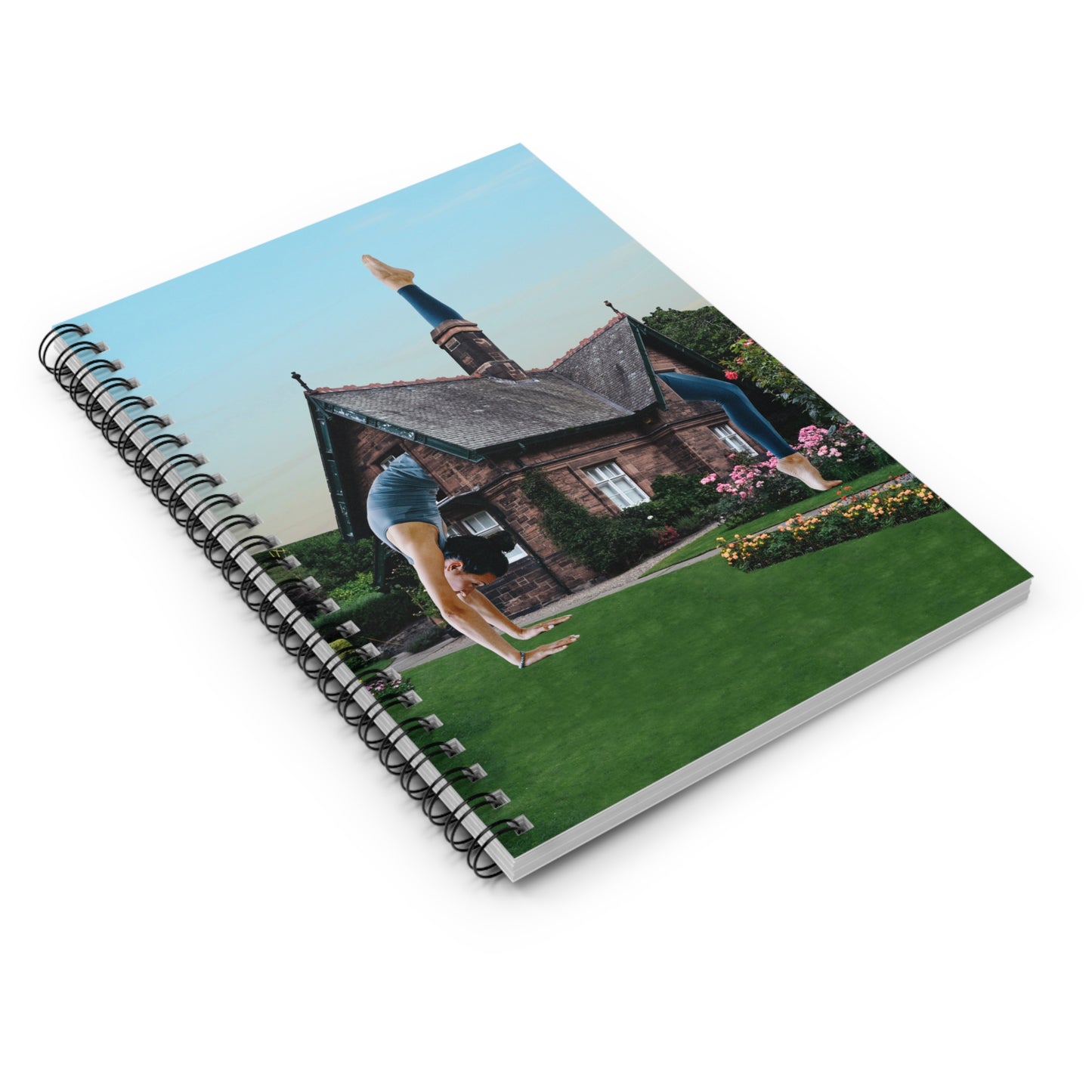 Surreal Garden Yoga Spiral Notebook - Peaceful Living "Namaste Home" Journal