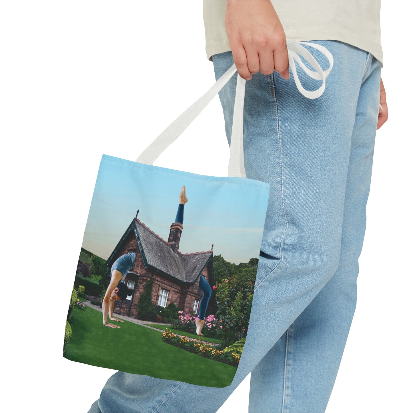 Namaste Home Tote Bag - Giantess Surreal Collage Art for Tranquility and Mindful Living
