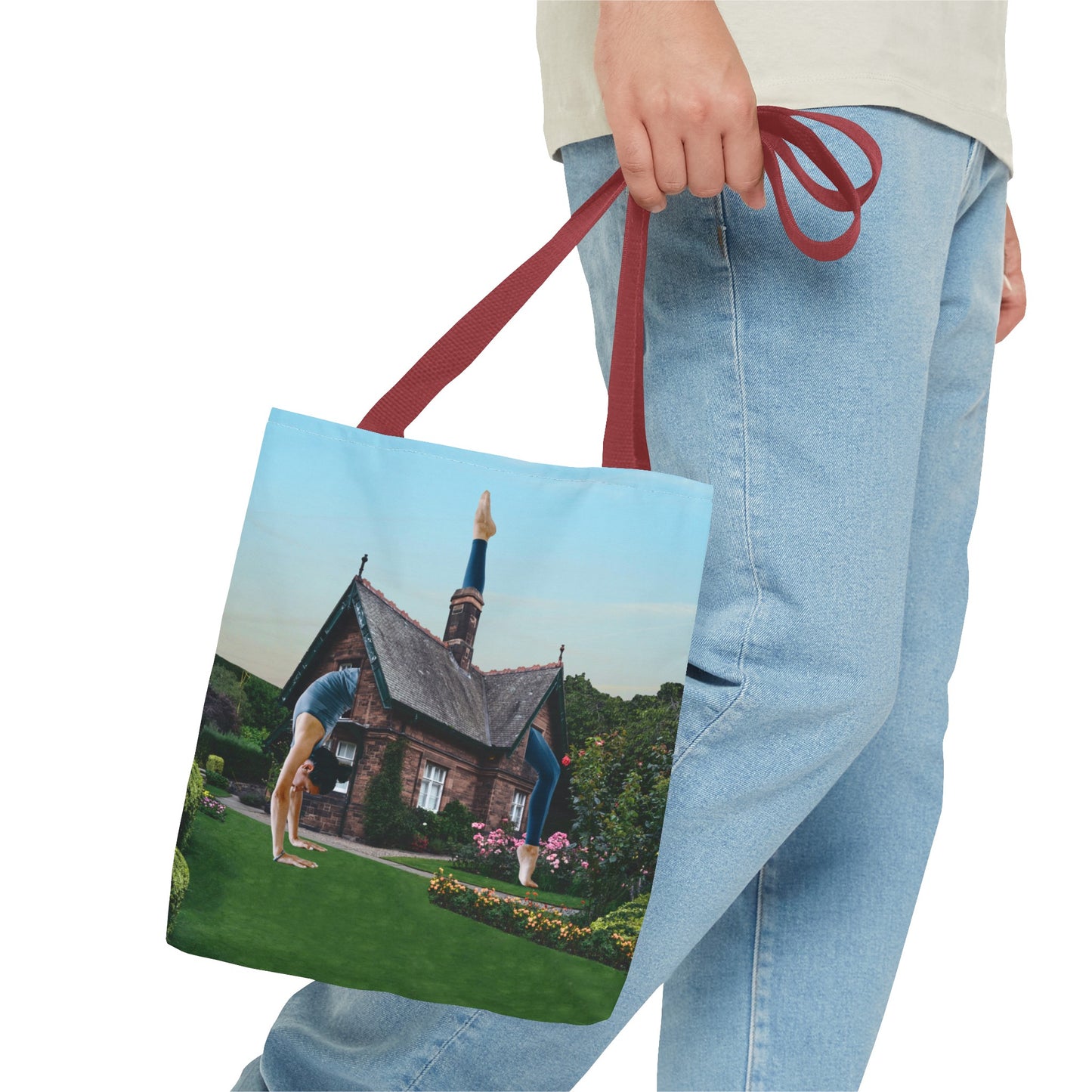 Namaste Home Tote Bag - Giantess Surreal Collage Art for Tranquility and Mindful Living