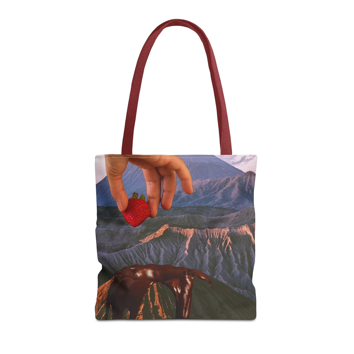 Forbidden Fondue Tote Bag - Volcano Hot Chocolate Collage Art