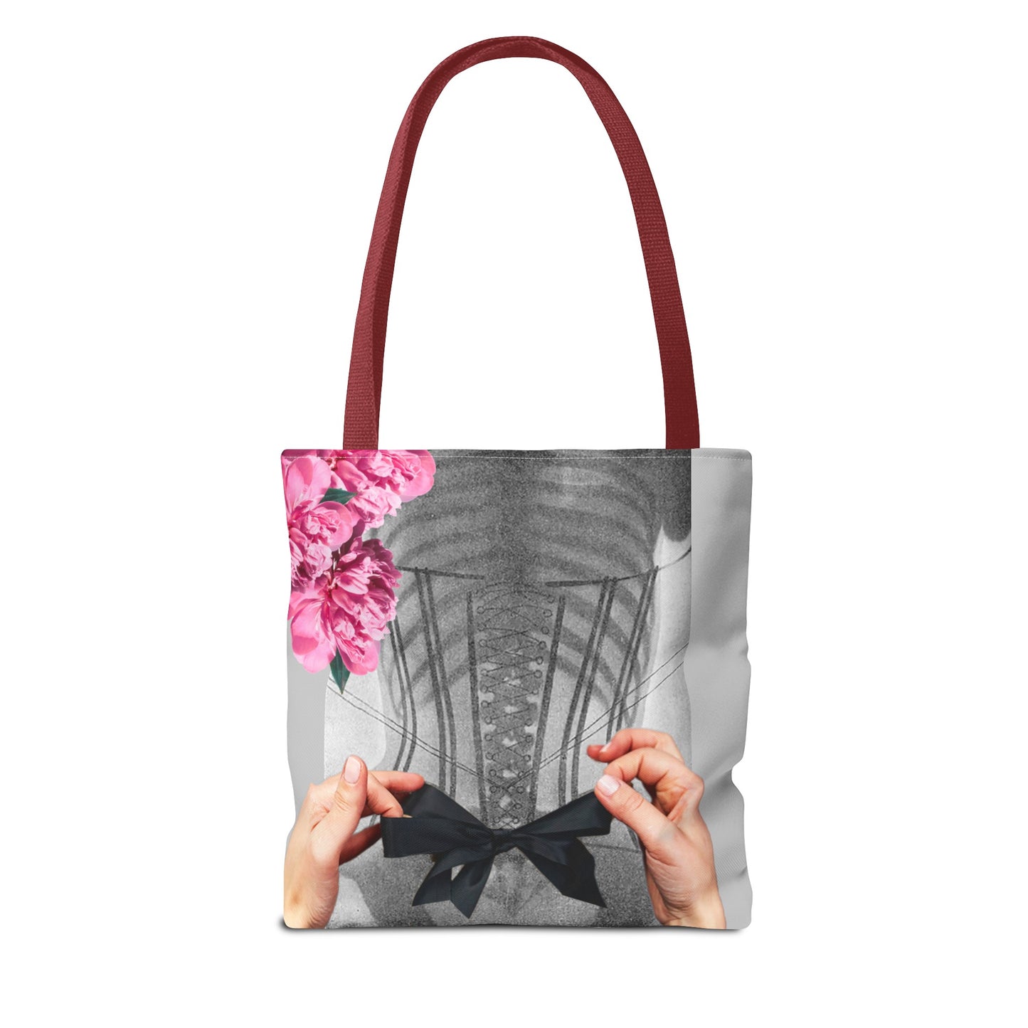 Feminist Statement Tote Bag - Inner Beauty X-ray Collage - Feminist Strength
