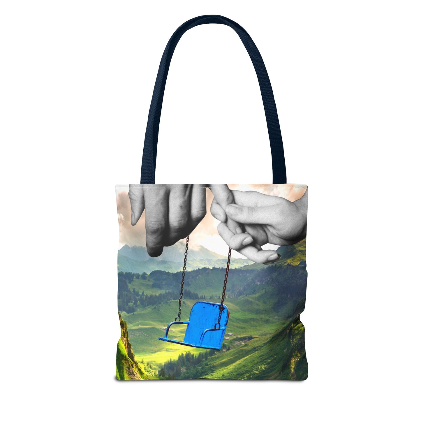 One-of-a-Kind Tote Bag with 'I've Got You' Art - Symbol of Parenthood and Love