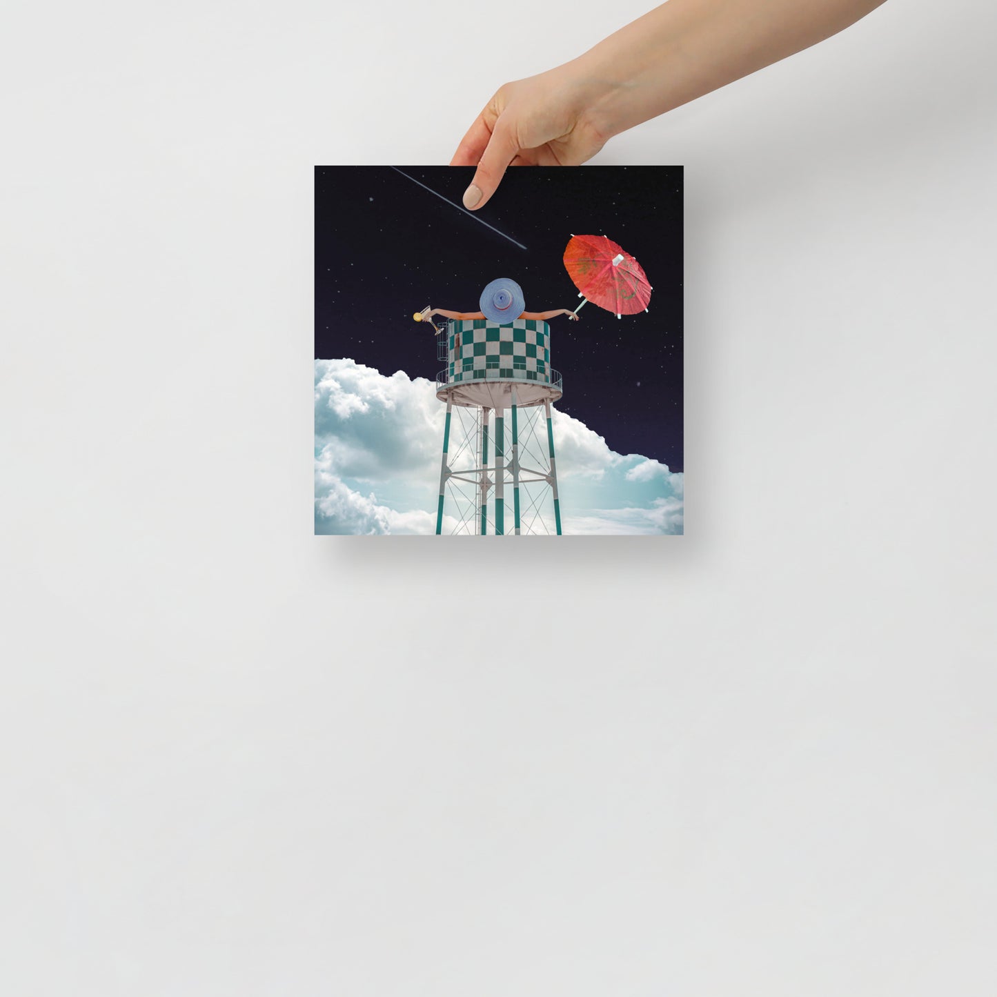 Collage Art Print of “Soaked”