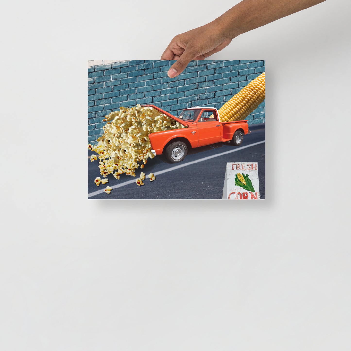Collage Art Print of “It’s Corn”