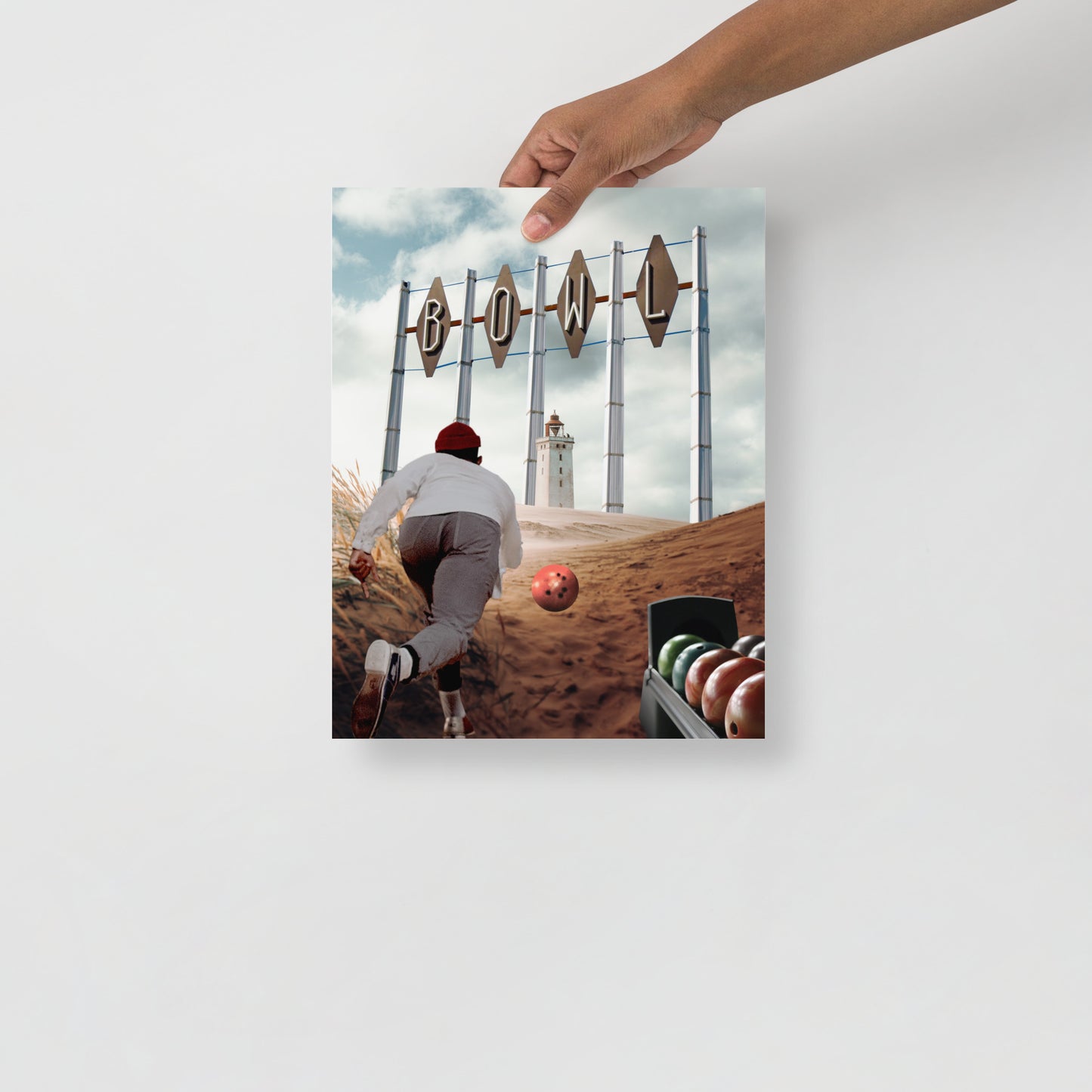 Collage Art Print of “Striking Distance”