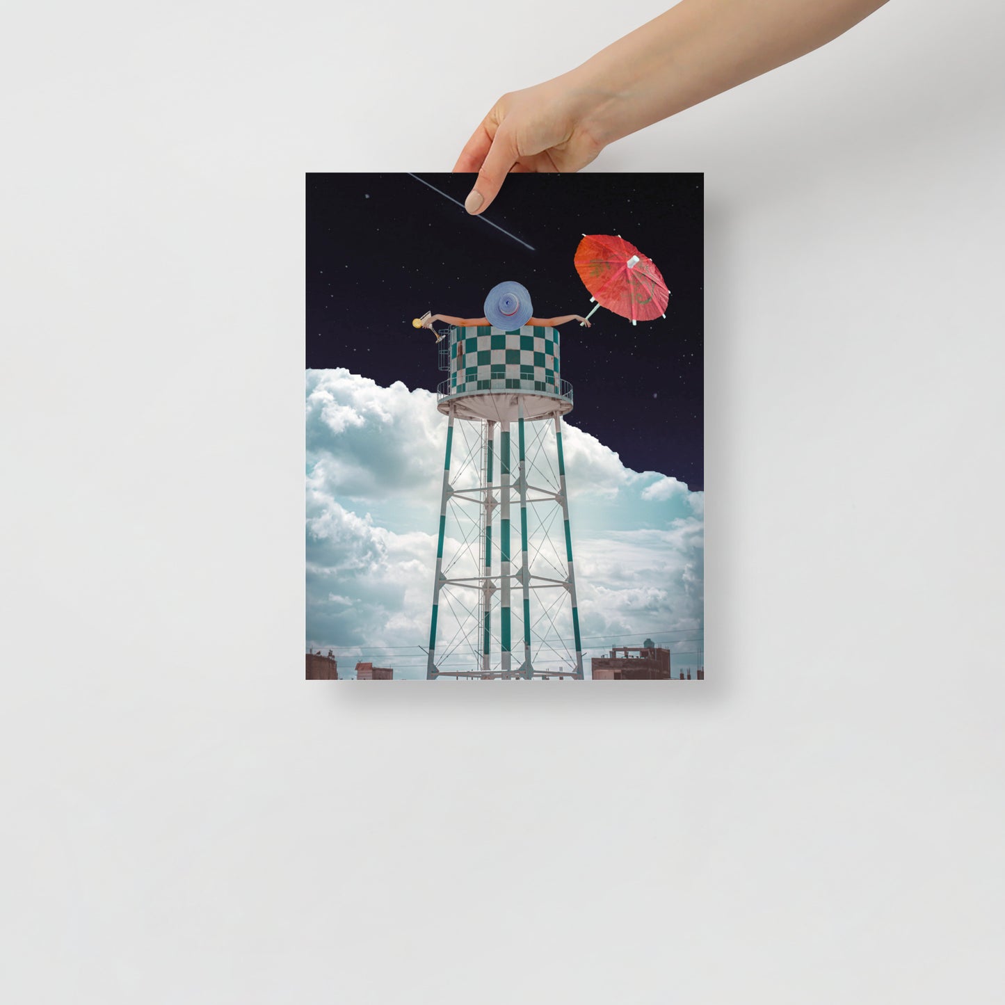 Collage Art Print of “Soaked”