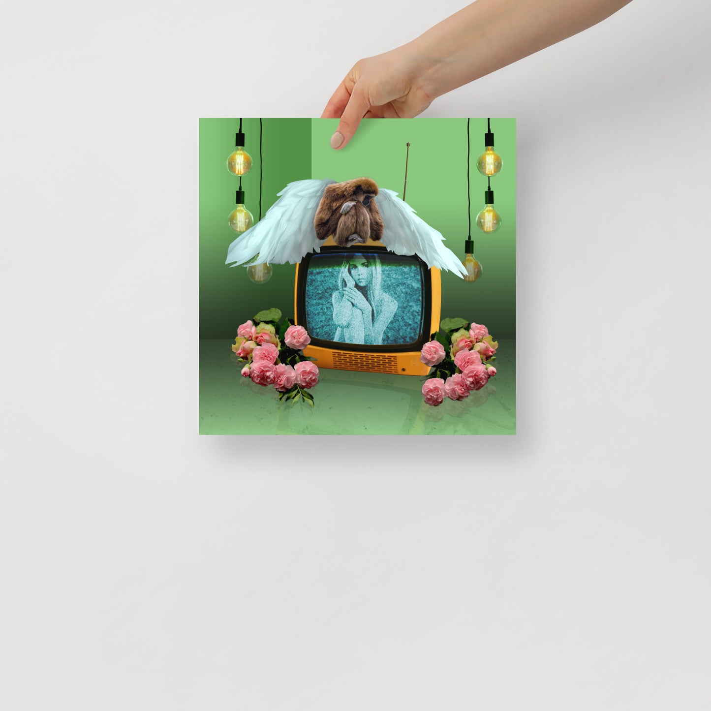 Collage Art Print of “Monkey Shines”