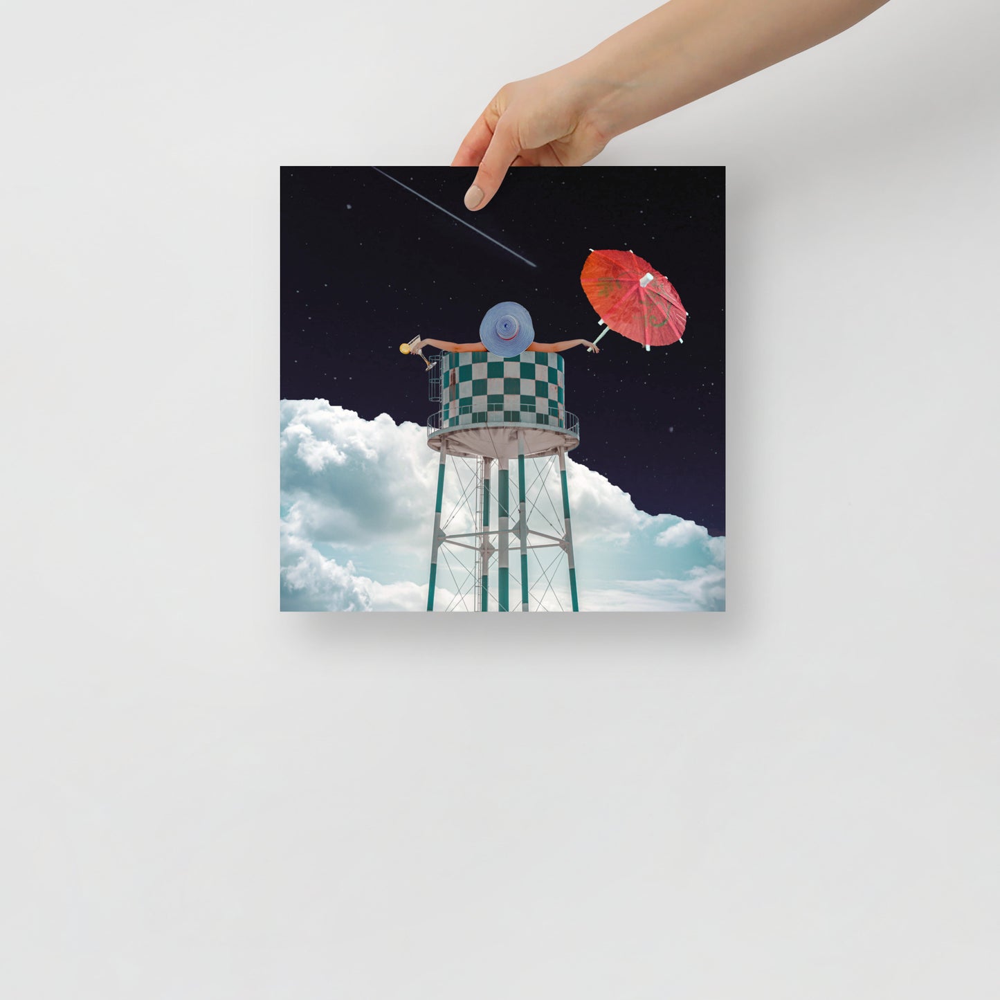 Collage Art Print of “Soaked”