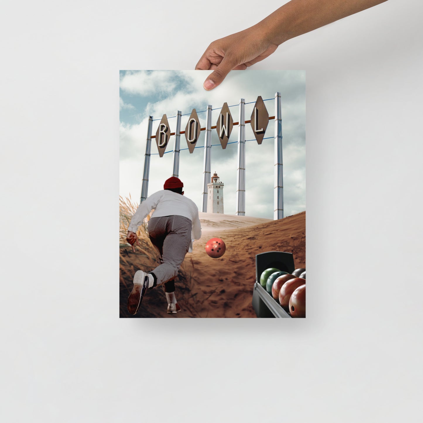 Collage Art Print of “Striking Distance”