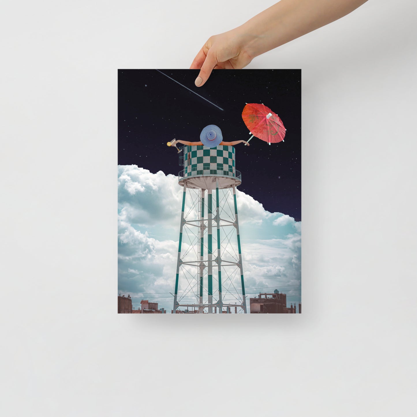 Collage Art Print of “Soaked”