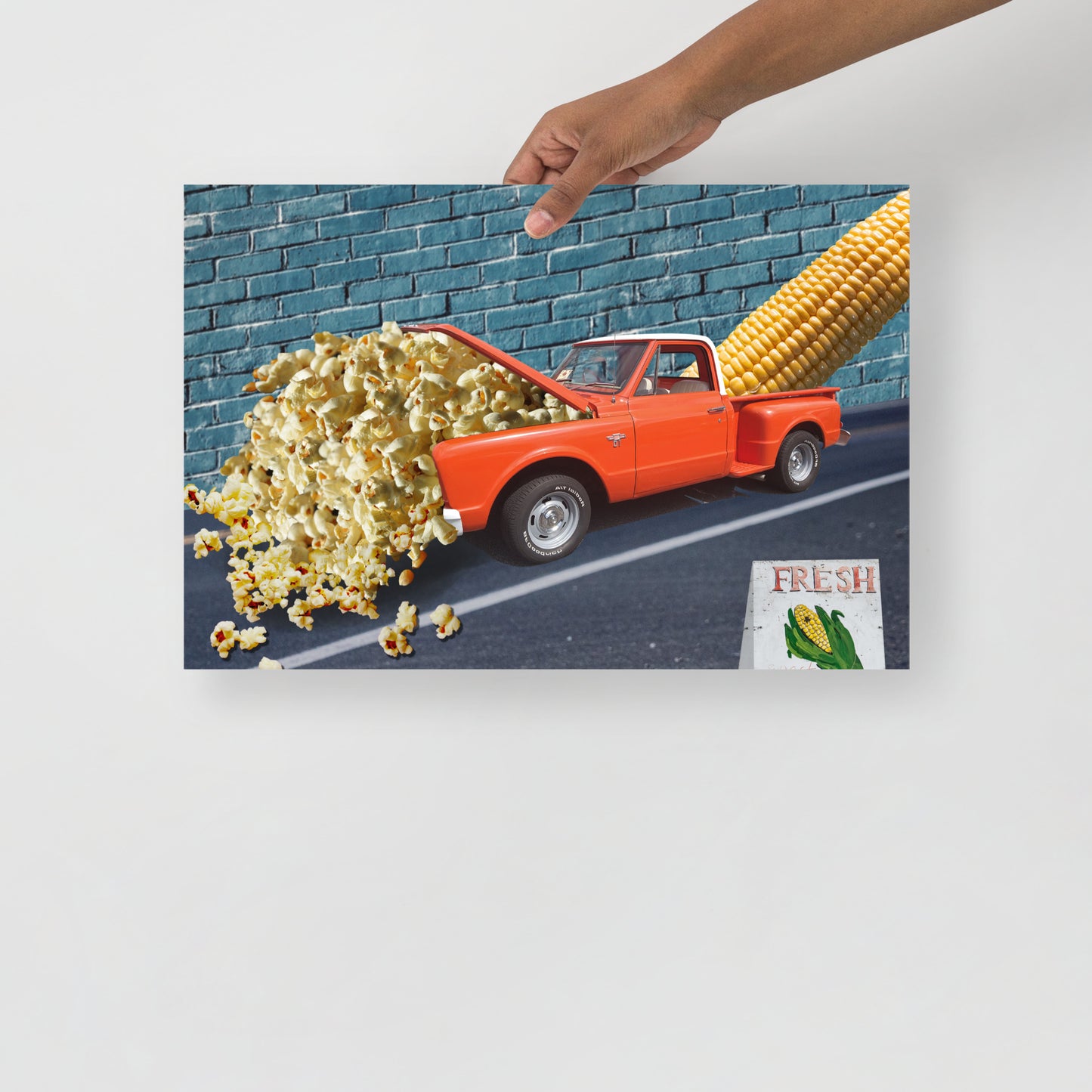 Collage Art Print of “It’s Corn”