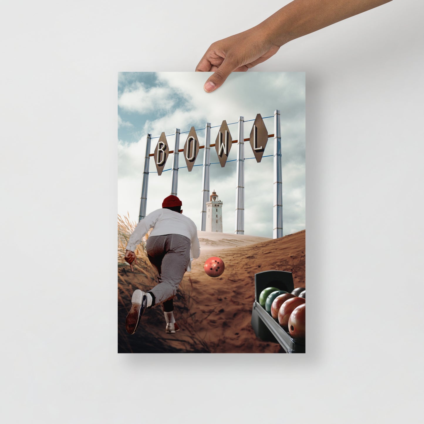 Collage Art Print of “Striking Distance”