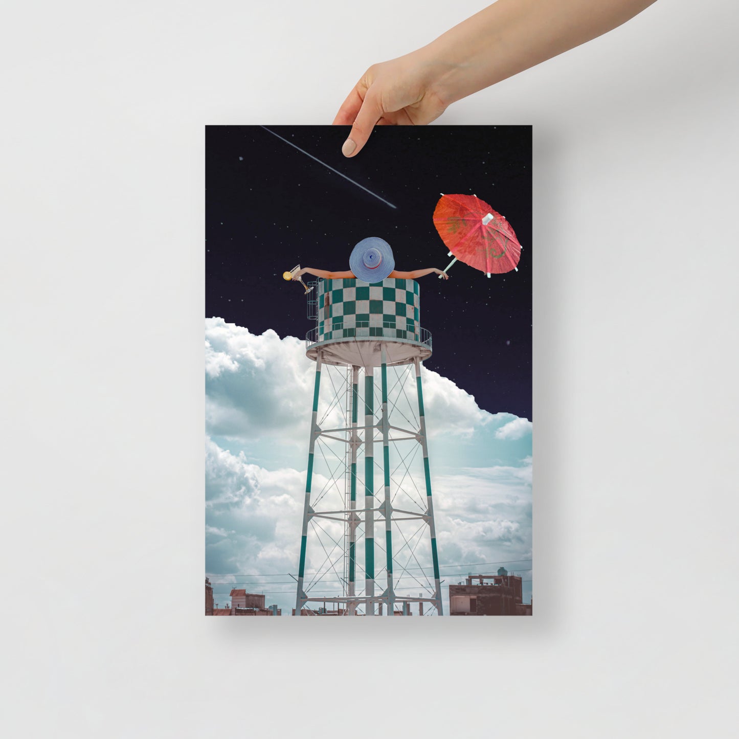 Collage Art Print of “Soaked”
