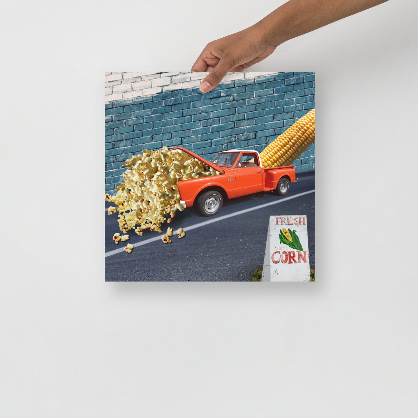 Collage Art Print of “It’s Corn”