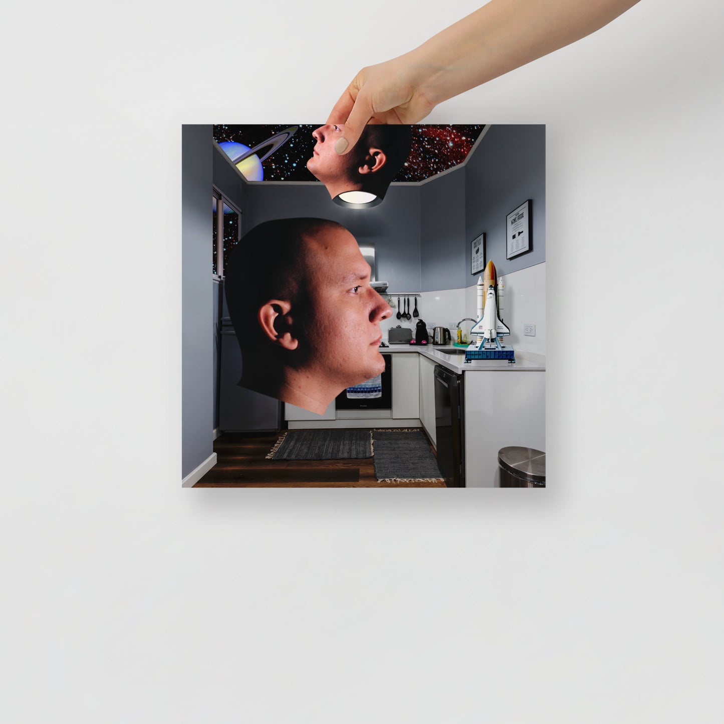 Collage Art Print of “Captain?”