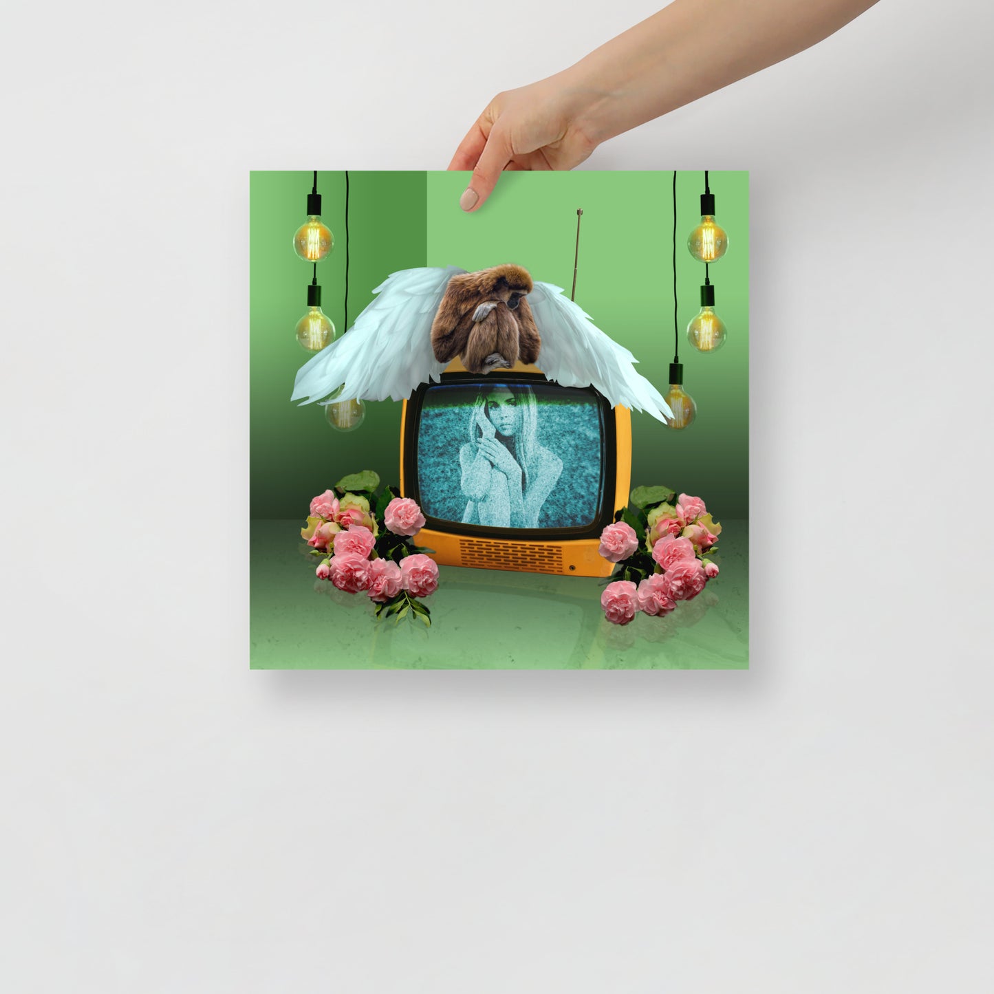Collage Art Print of “Monkey Shines”