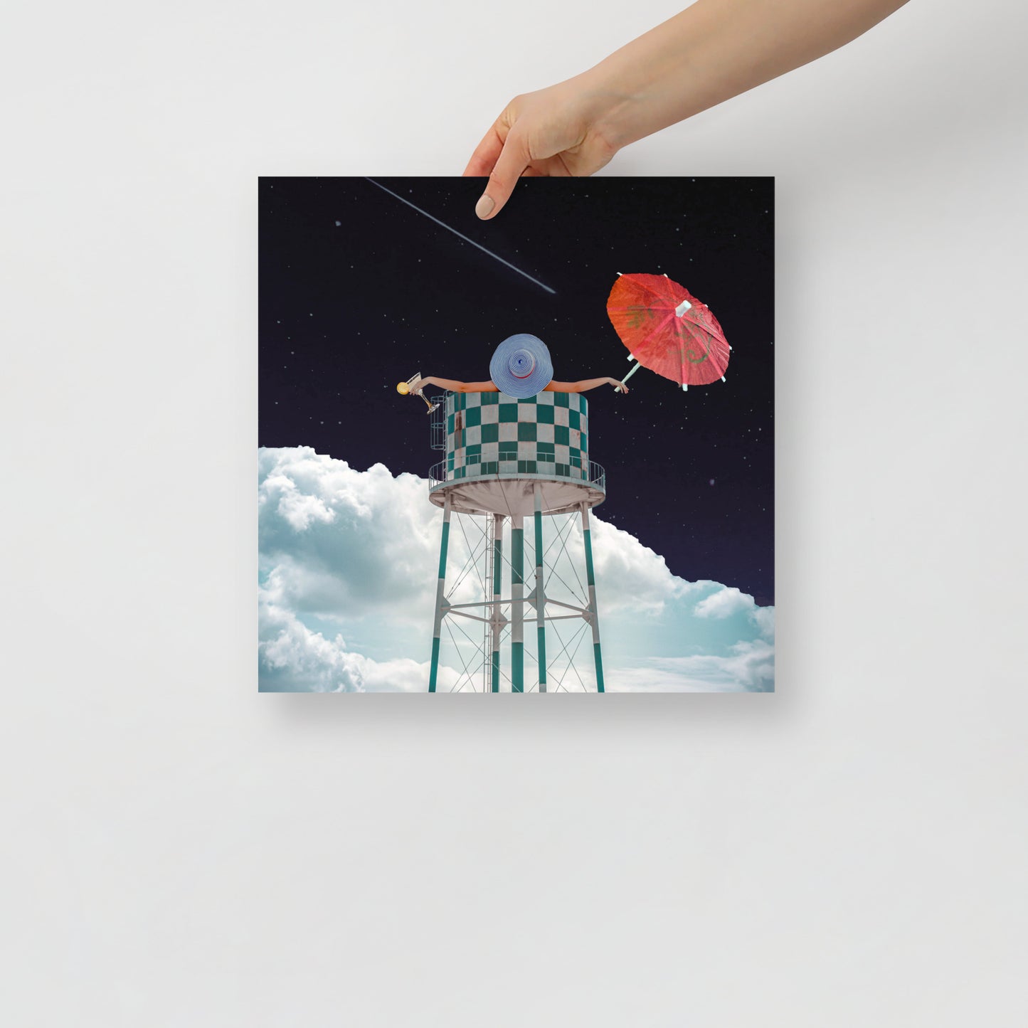 Collage Art Print of “Soaked”