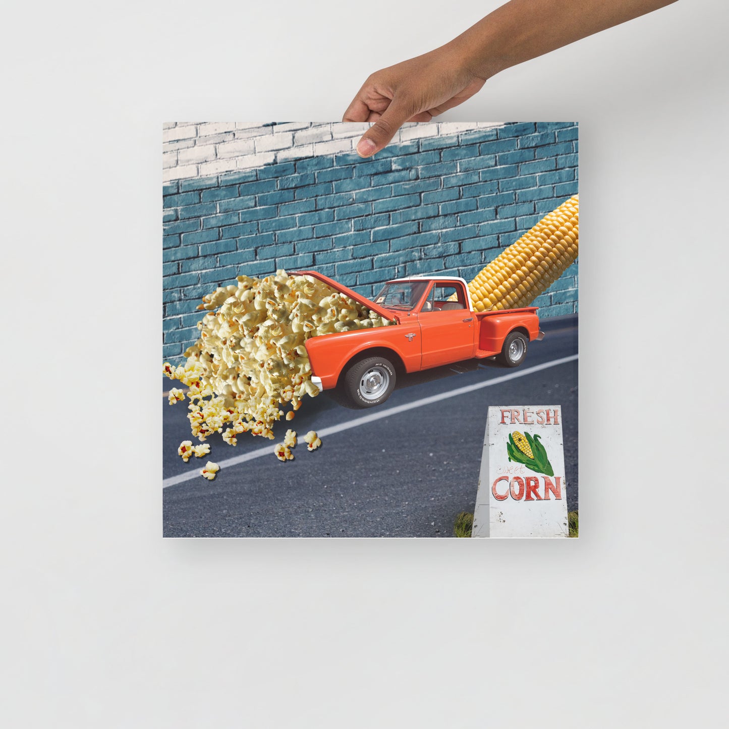 Collage Art Print of “It’s Corn”